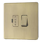 LAP  13A Switched Fused Spur  Antique Brass with Colour-Matched Inserts