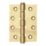Smith & Locke Polished Brass  Ball Bearing Hinges 100mm x 74.5mm 2 Pack