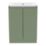 Newland  Double Door Floor Standing Vanity Unit with Basin Matt Sage Green 600mm x 450mm x 840mm