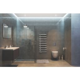 Towelrads 1245mm x 500mm 1573BTU Chrome Flat Designer Towel Radiator