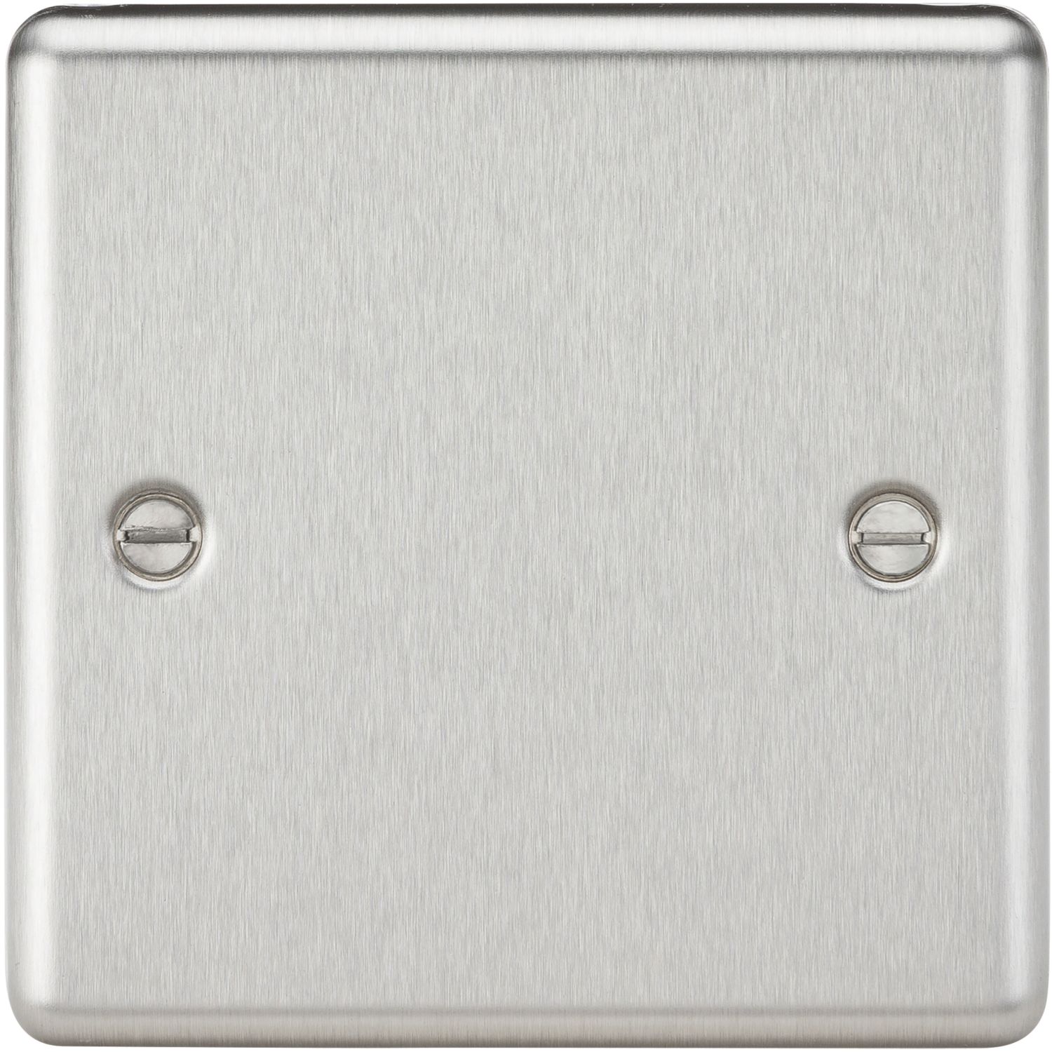 Knightsbridge 1-Gang Blanking Plate Brushed Chrome (543TY)