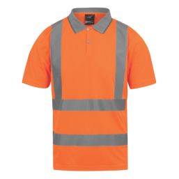 Regatta Pro Contract Hi Vis Polo Shirt Orange Medium 39.5 Chest Screwfix