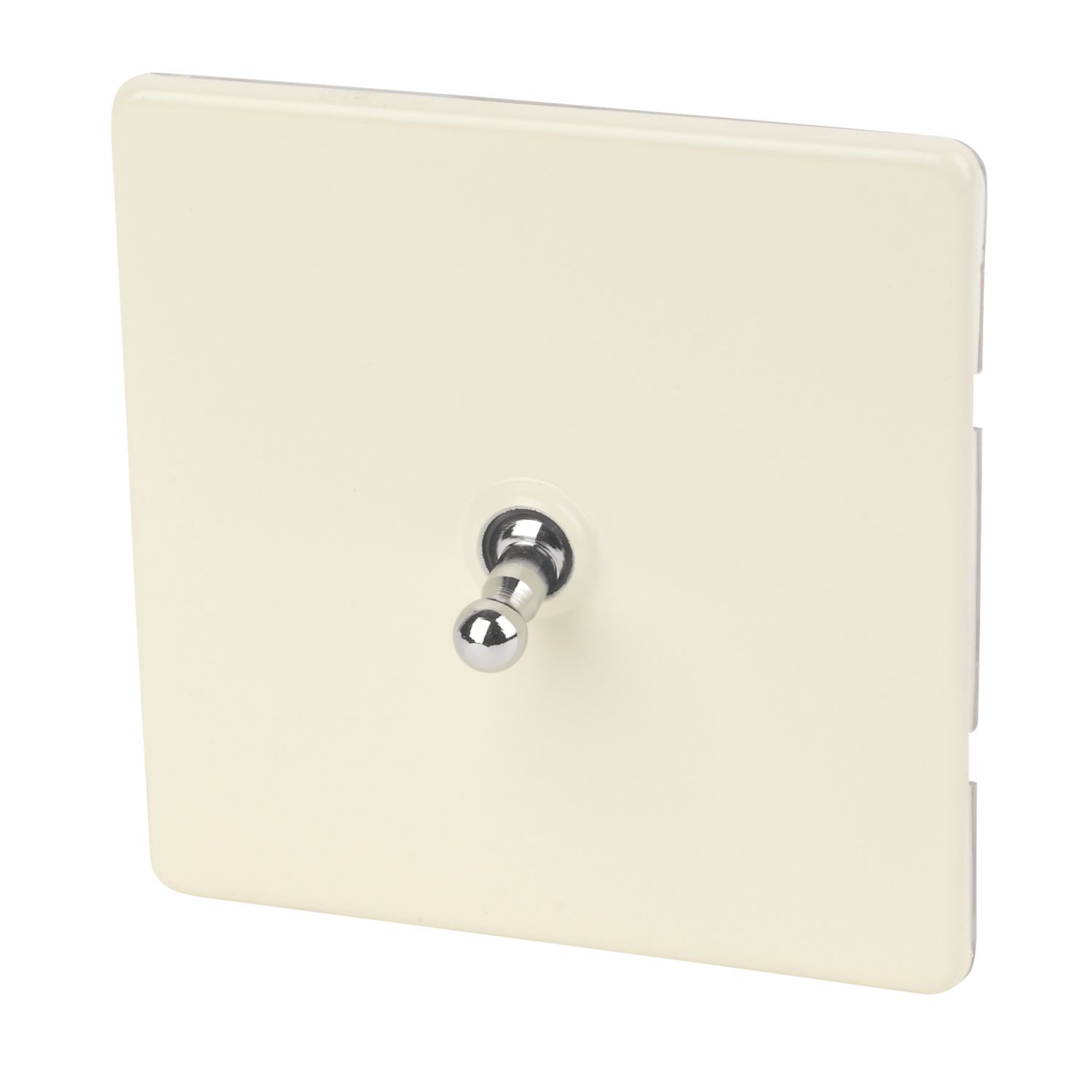 Varilight 10AX 1-Gang 2-Way Toggle Switch White Chocolate (54417)