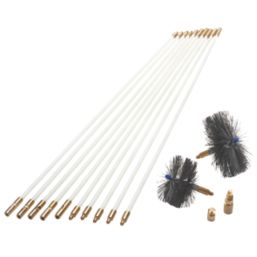 Bailey 12mm White Drain Rod Set 9m 14 Pcs Screwfix