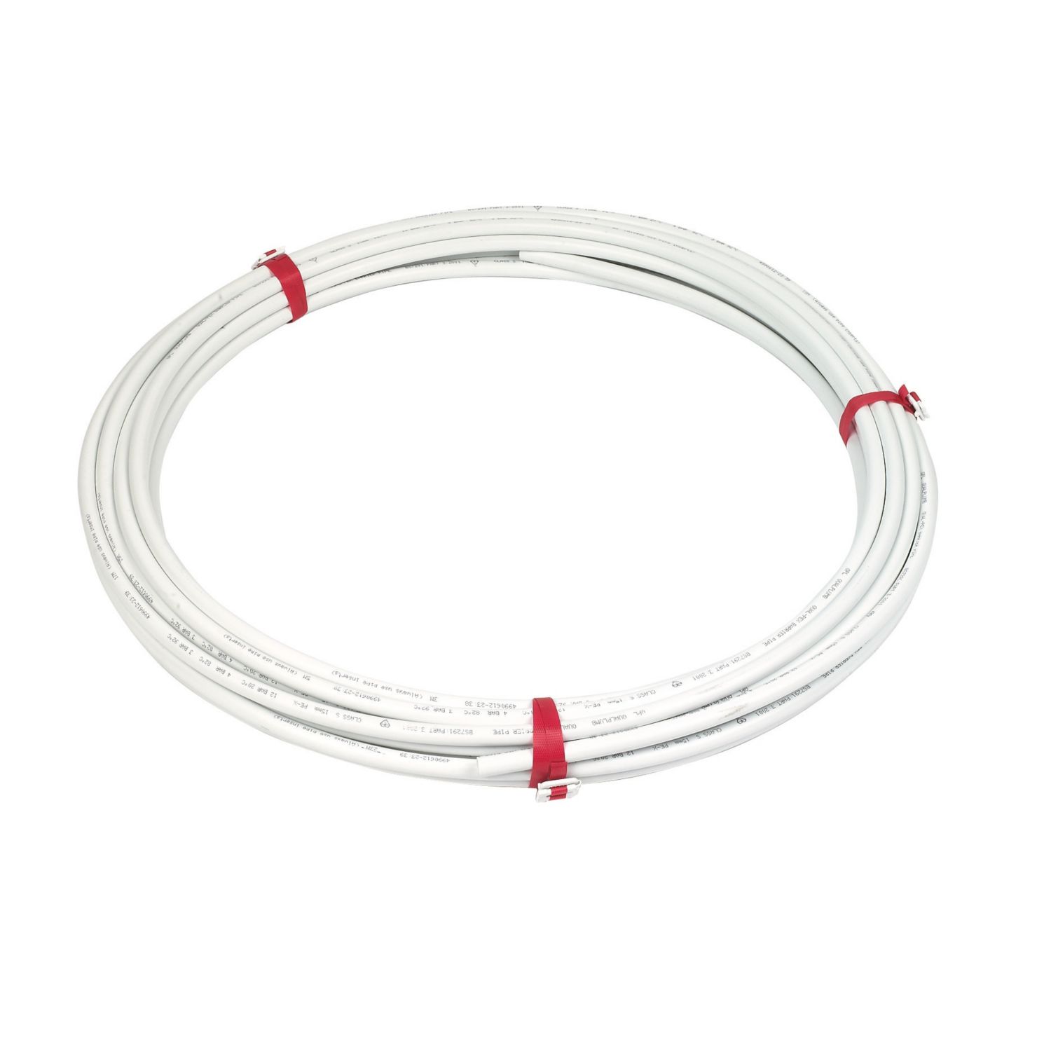 Flomasta Push-Fit PE-X Barrier Pipe 15mm x 25m White (54479)