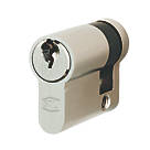 Smith & Locke Fire Rated 5-Pin Single Euro Cylinder 40mm Nickel