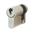 Smith & Locke Fire Rated 5-Pin Single Euro Cylinder 40mm Nickel