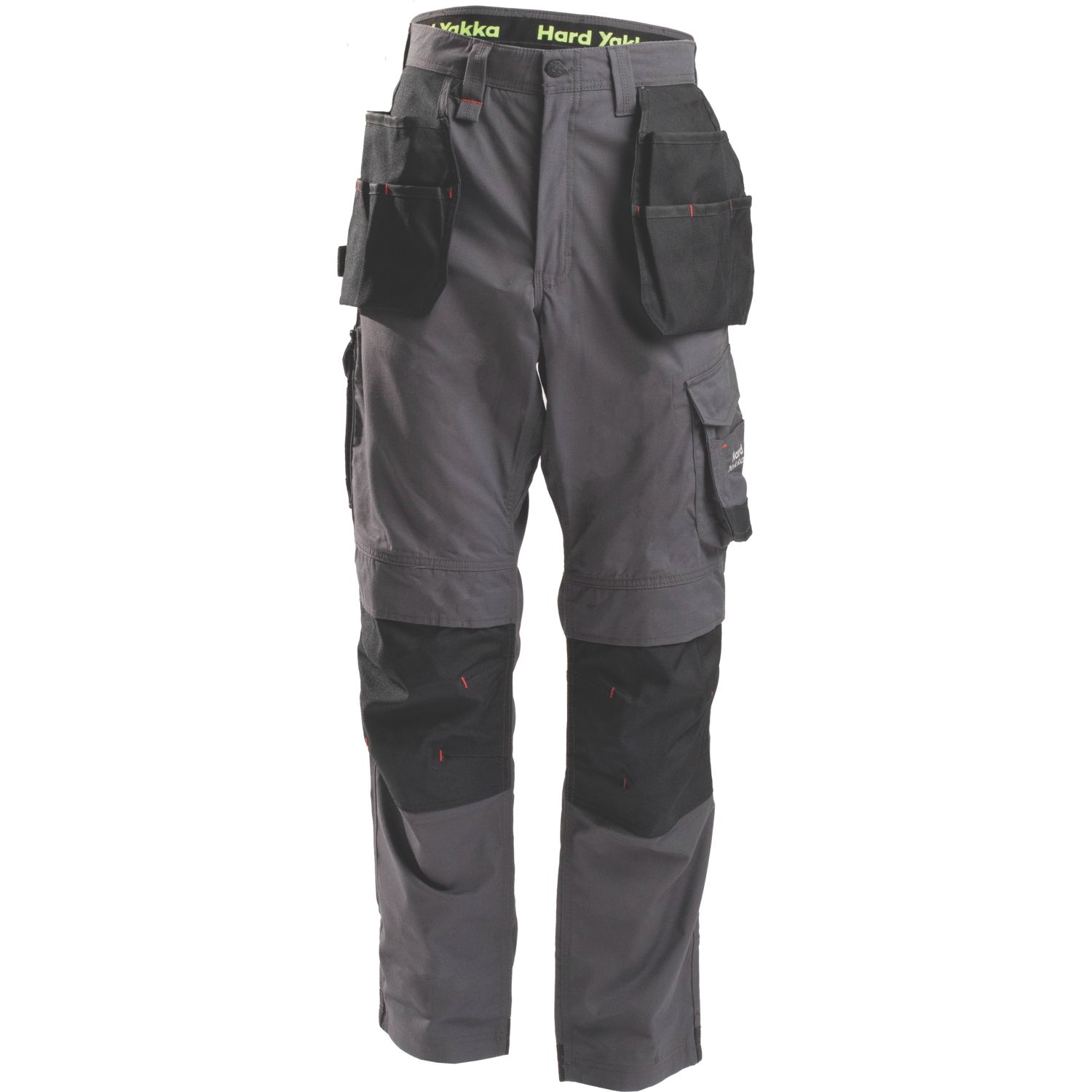 Hard Yakka Raptor Active Holster Work Trousers Graphite 36" W 32.5" L (544AY)