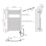 Flomasta 800mm x 500mm 853BTU Chrome Curved Electric Towel Radiator