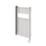 Flomasta 800mm x 500mm 853BTU Chrome Curved Electric Towel Radiator
