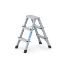 Zarges Aluminium 0.74m 3 Step Swingback A Frame Step Ladder