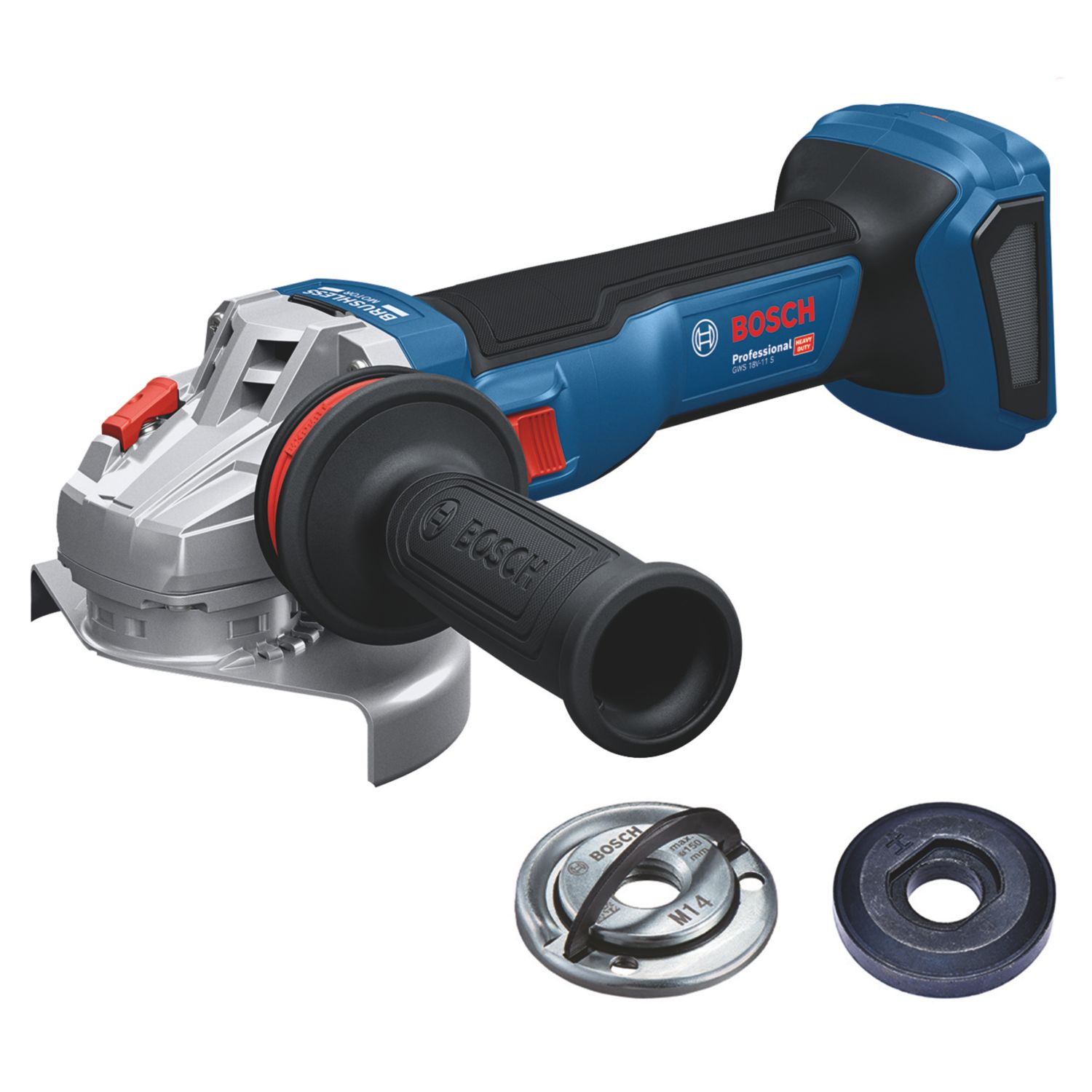 Bosch GWS 18V-11 S 18V Li-Ion AMPShare 4.92" Brushless Cordless Angle Grinder - Bare (544CY)
