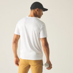 Regatta Fingal Short Sleeve T-Shirt White Medium 40.9" Chest