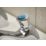 Bristan Timed Flow Chrome-Plated 98mm Push Button 2 Tap Holes Basin Pillar Tap