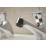 Bristan Timed Flow Chrome-Plated 98mm Push Button 2 Tap Holes Basin Pillar Tap