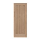 Unfinished Oak Wooden 3-Panel Internal Door 1981mm x 686mm