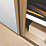 Spacepro Classic 3-Door Sliding Wardrobe Door Kit Oak Frame Oak / Mirror Panel 1760mm x 2260mm
