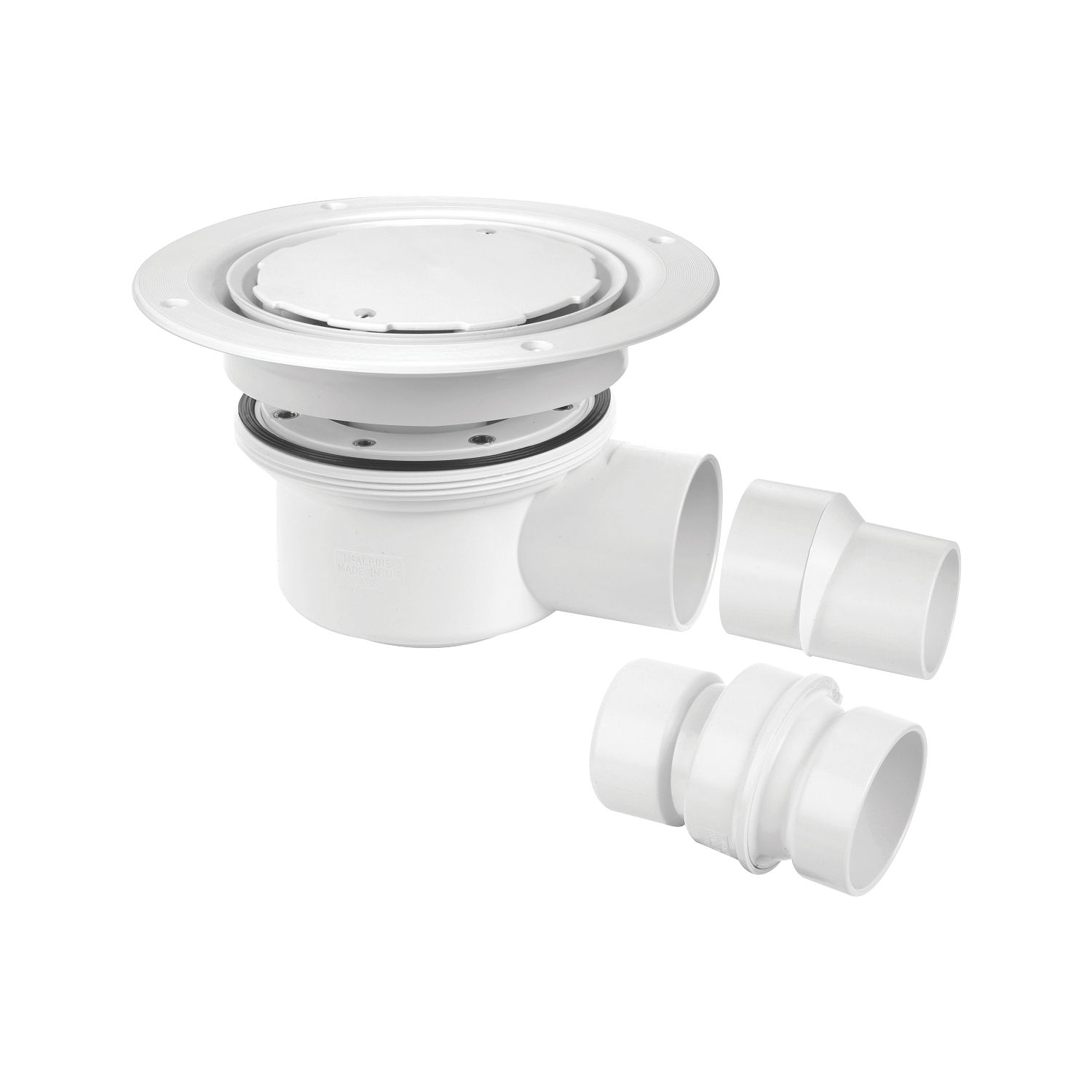 McAlpine TSG52WH Trapped Shower Gully 50mm Water Seal (544HR)