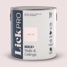 LickPro Max+ 2.5Ltr Pink 04 Matt Emulsion  Paint