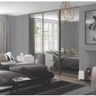 Spacepro Classic 3-Door Sliding Wardrobe Door Kit Nickel Frame Mirror Panel 2978mm x 2260mm