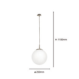 Eglo Rondo 25cm Single Pendant Light White
