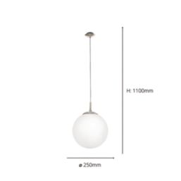 Eglo Rondo 25cm Single Pendant Light White