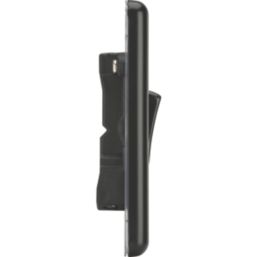 Knightsbridge  10AX 1-Gang TP Fan Isolator Switch Matt Black  with Black Inserts