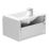 Newland  Single Drawer Wall-Mounted Vanity Unit with Basin Matt Pearl Grey 600mm x 450mm x 370mm