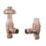 ETAL Ealing 15mm x 1/2" Copper Angled  Thermostatic Radiator