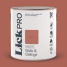 LickPro  2.5Ltr Red 01 Vinyl Matt Emulsion  Paint