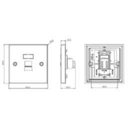 Knightsbridge  1-Gang RJ45 Ethernet Socket Antique Brass