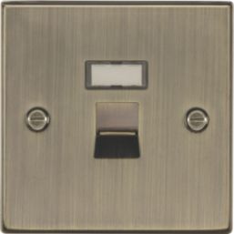 Knightsbridge  1-Gang RJ45 Ethernet Socket Antique Brass