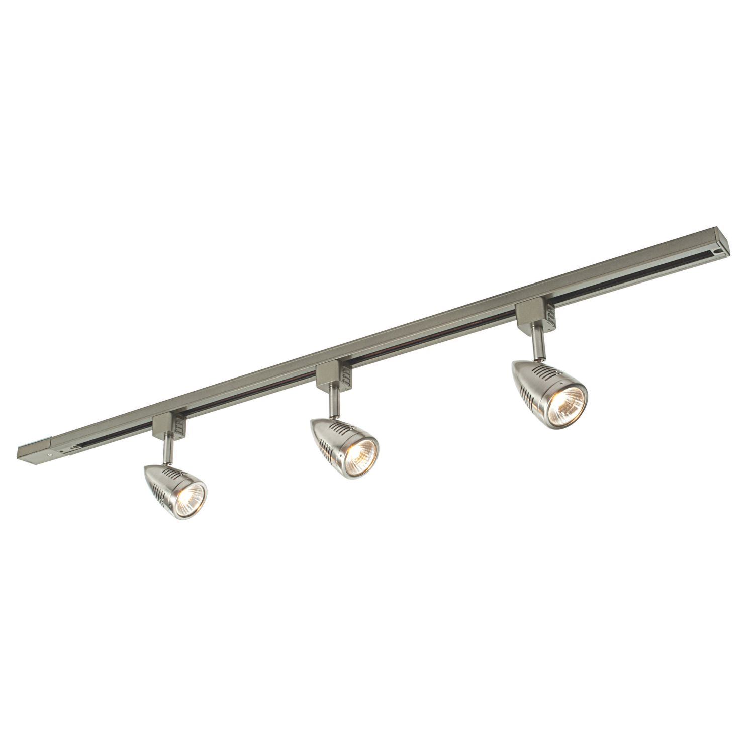 Saxby Bullett 1-Circuit Track Spotlight Kit 1m Satin Chrome (544VX)