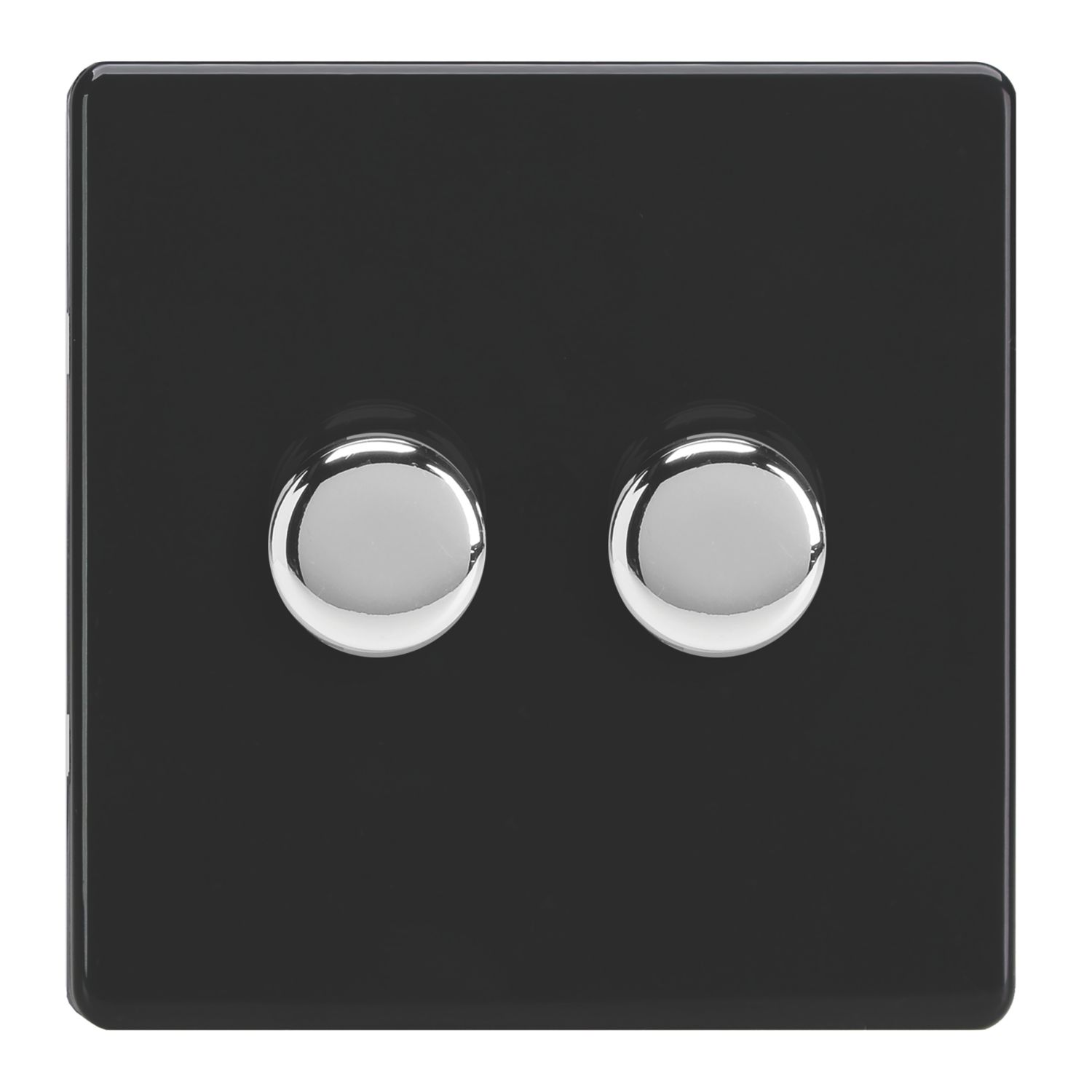 Varilight V-Dim 2-Gang 2-Way Dimmer Switch Jet Black (544YT)