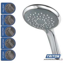 Triton Miniatures Brushed Steel Effect 9.5kW  Manual Electric Shower