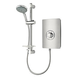 Triton Miniatures Brushed Steel Effect 9.5kW  Manual Electric Shower