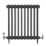 Arroll UK-20 15mm x 1/2" Black Nickel Angled & L/S Traditional Manual Radiator Valve & Lockshield