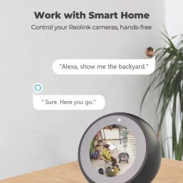 Reolink B320 Argus Solar & Battery-Powered White Wired or Wireless 3MP Indoor & Outdoor Bullet Camera