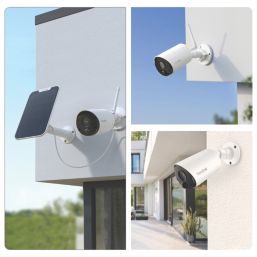 Reolink B320 Argus Solar & Battery-Powered White Wired or Wireless 3MP Indoor & Outdoor Bullet Camera