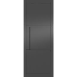 Green & Taylor Heritage Primed Black Wooden 3-Panel Internal Door 1981mm x 686mm