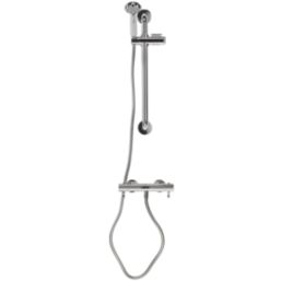 Croydex Metlex Inclusive  Exposed Chrome Thermostatic Shower Set 85mm