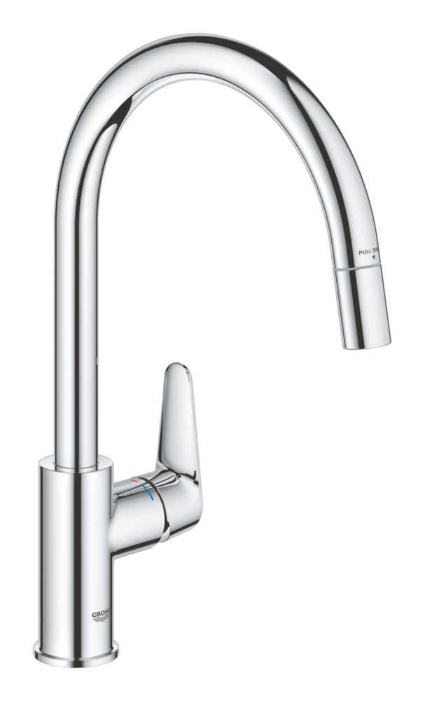 Grohe Start Curve   C-Spout Pull-Out Kitchen Tap Chrome