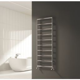 Reina 1200mm x 550mm 945BTU Chrome Flat Designer Towel Radiator