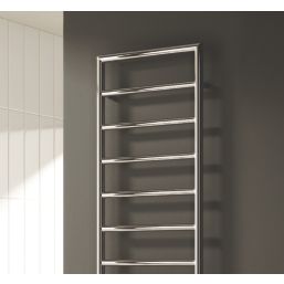 Reina 1200mm x 550mm 945BTU Chrome Flat Designer Towel Radiator
