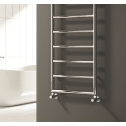 Reina 1200mm x 550mm 945BTU Chrome Flat Designer Towel Radiator