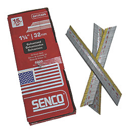 Senco Galvanised Finish Nails 15ga x 32mm 4000 Pack