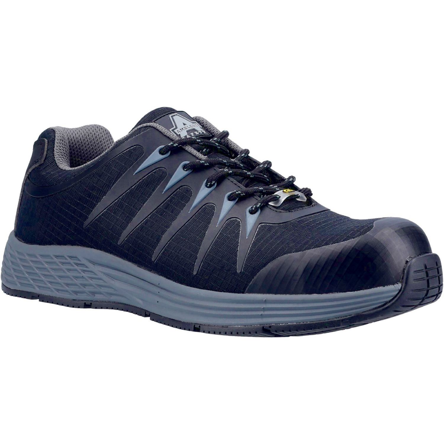 Amblers AS717C Size 8 Black Steel Toe Cap Safety Trainers (545PP)
