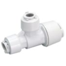 FloPlast FloFit+ Plastic Push-Fit Reducing Tee 15mm x 10mm x 10mm