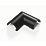D-Line Black Micro+ Trunking Flat Bends 20mm x 10mm 2 Pack
