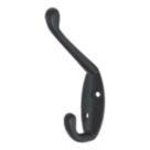 Essentials Coat & Hat Hook Black 85mm
